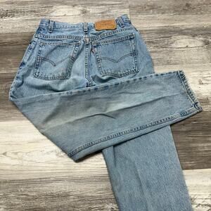 Vintage Y2K Levis‎ 550 Blue Womens 8 Relaxed Fit Tapered Leg Jeans USA Red Tab